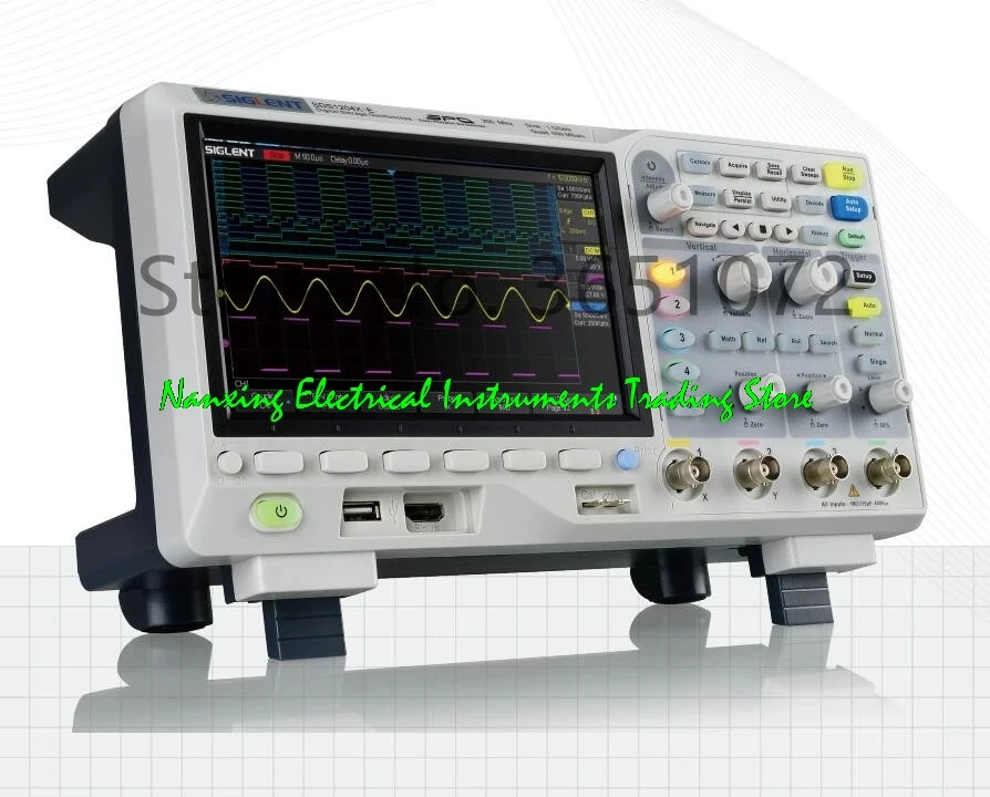 Fast arrival SIGLENT SDS1204X-E 200MHz Super Phosphor Oscilloscope SDS1104X-E 100MHz Oscilloscope 4Ch 1GS/s USB 7\