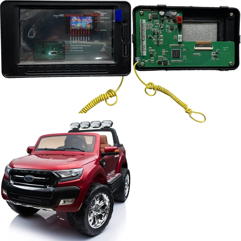 Schermo LCD del lettore musicale Mp4 per veicoli elettrici DK F650 F150 per auto a batteria baby Ford, con funzione radio