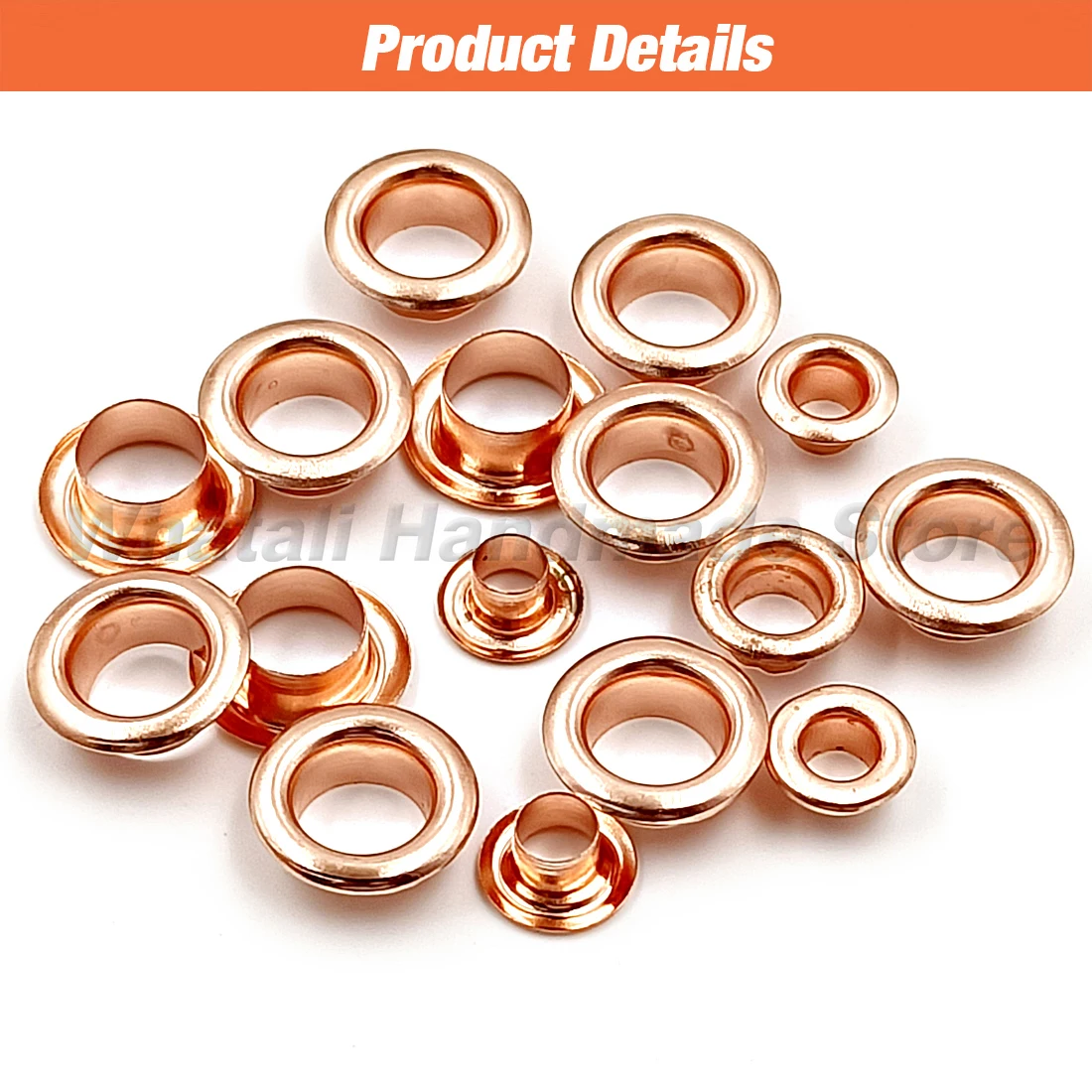 100set Rose Gold Color Metal Eyelet Grommets With Eyelet Punch Die Tool Set For DIY Shoes Belt Clothing Leathercraft Accessories