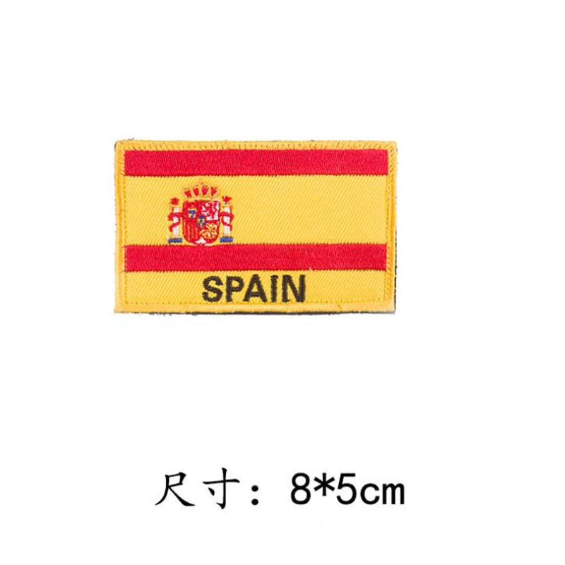 Embroidery Patch Of National Flag Badges In The World, High Temperature Ironing Patch Used For DIY Stripe Decoration Of Clothes