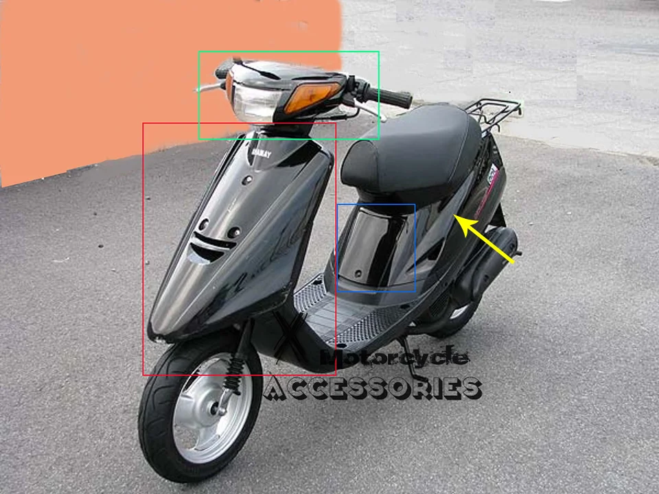 For JOG(50) 3KJ ABS Plastic motorcycle Front cover Light box Side cover Motorcycle Accessories