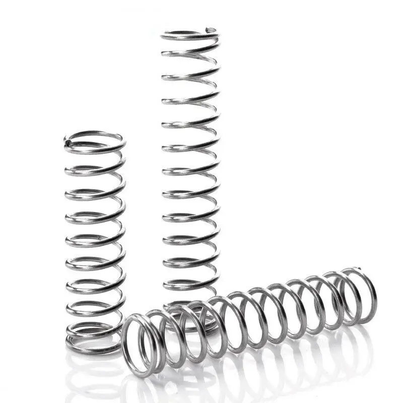 Resorte de compresión de 1 pieza, diámetro de alambre de 2mm, longitud de 60-200mm, resorte de retorno comprimido tipo Y de acero inoxidable 304
