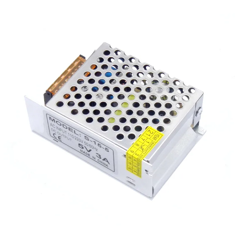 DC 5V 3A 4A 5A Regulated Switching Power Supply 15W 20W 25W AC DC SMPS Input AC110V 220V Universal For Led Display Light view 3