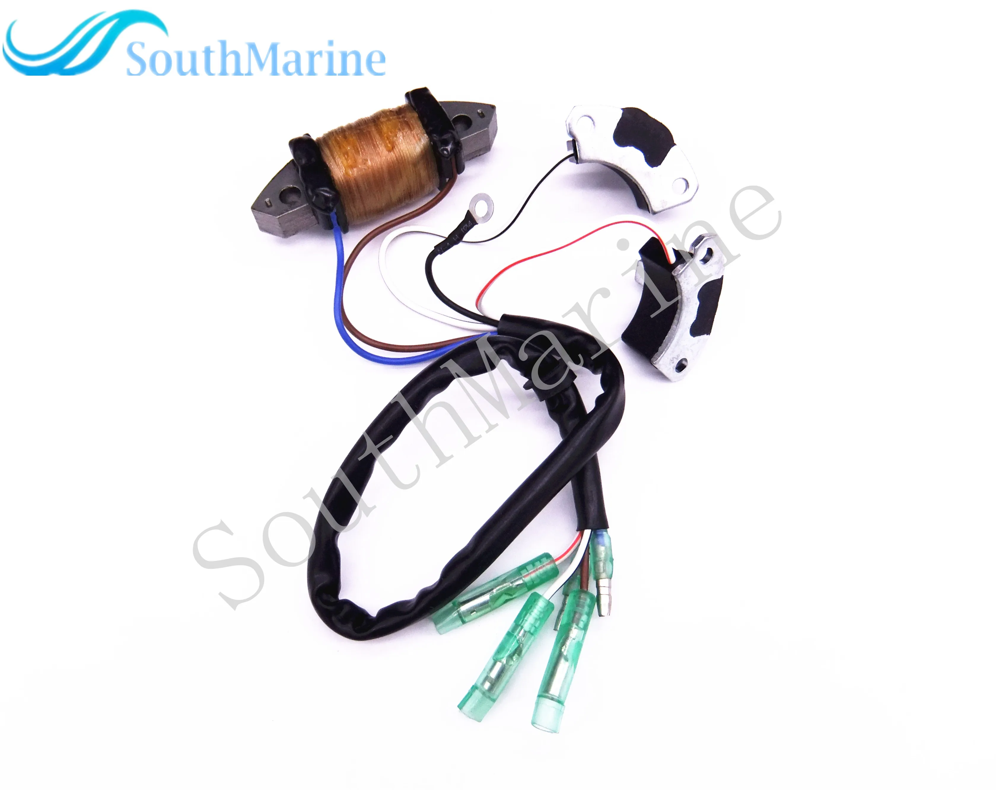 

Boat Motor 69P-85541-09 Charge Coil and 61N-85543-09 & 61N-85543-19 Pulser Coil for Yamaha C 25HP 30HP 2-stroke Outboard Engine