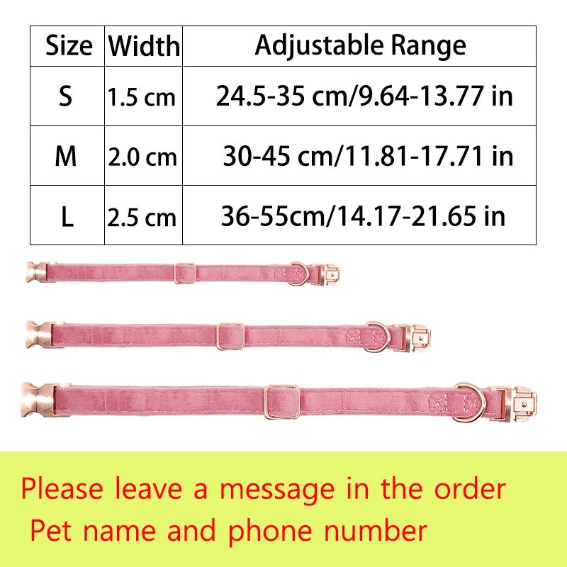 Custom Dog Name Collar Personalized Engraved Metal Buckle Name Dog Collar Soft Plush Pet Dog Collar for Small Medium Large Dogs