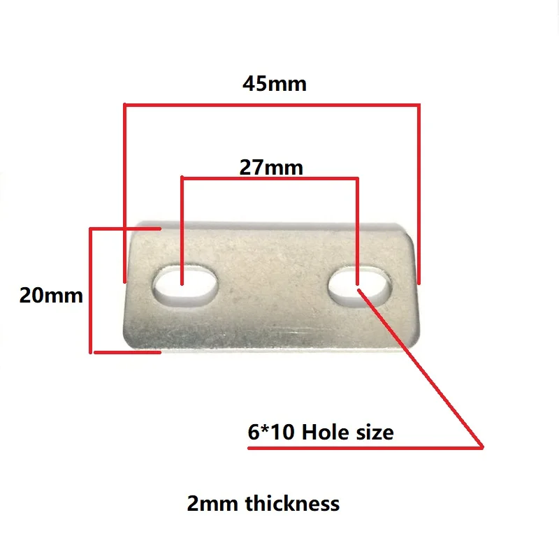 27mm Hole Distance Battery Bus Bar Connector Posts Straps Screw 6 Nickel-plated Copper Contacts For Lithium LiFePO4 Cells