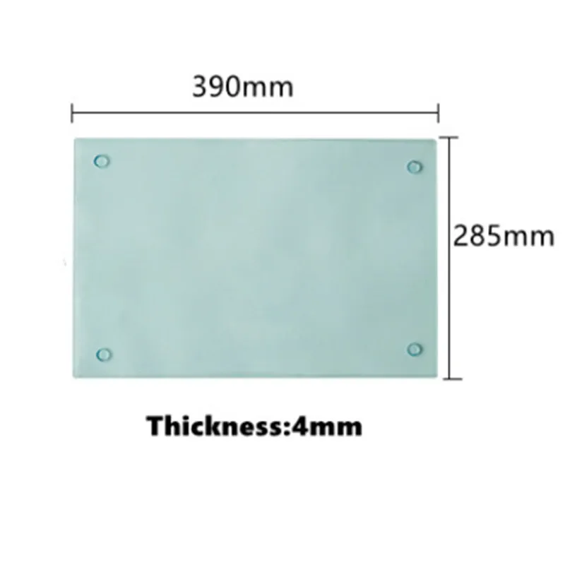 US Stock Sublimation Blank Tempered Glass Food Cutting Board Cutting Mat Vegetable Chopping Board Kitchen Supplies