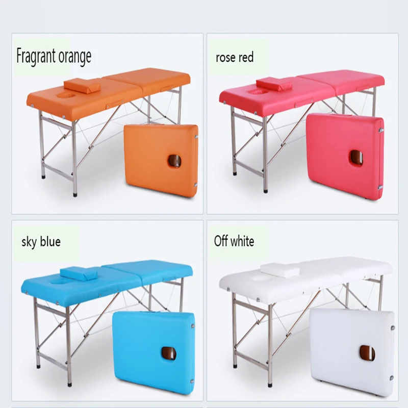 Mesa De Massagem Portátil Dobrável, Cama Spa Para Maquiagem Mesa De Tração, Mobiliário De Salão De Beleza, Mobiliário Profissional