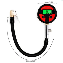 0-200PSI Digital Tyre Tire Air Pressure Gauge LCD Manometer For Car Truck Motorcycle l29k