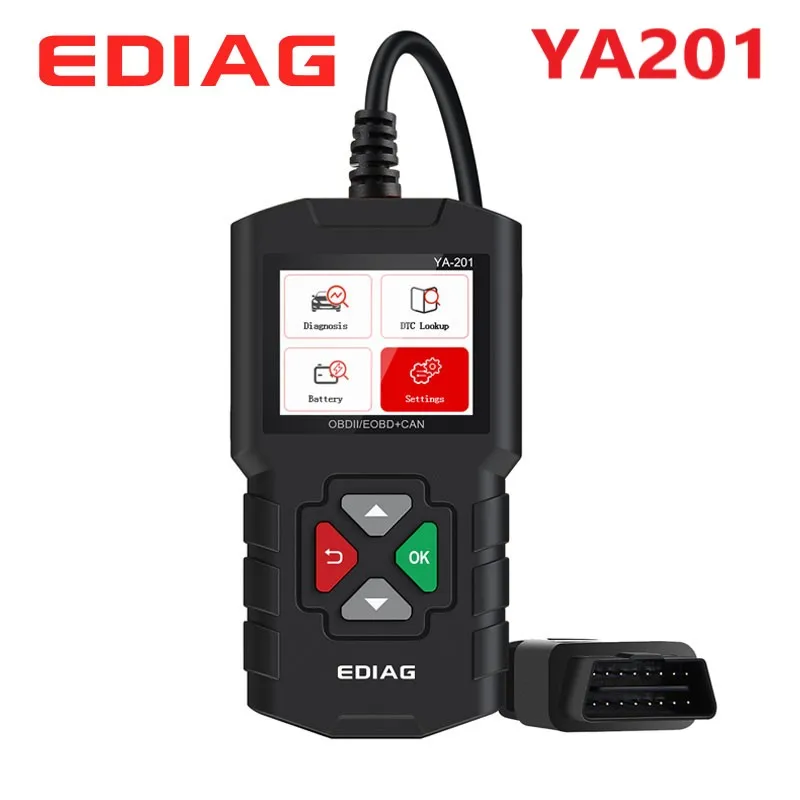 Ediag YA201 Code Reader OBDII/EOBD YA-201 Auto Diagnostic Tool Data stream save/playback OBD2 Scanner Free Update AL319 CR3001