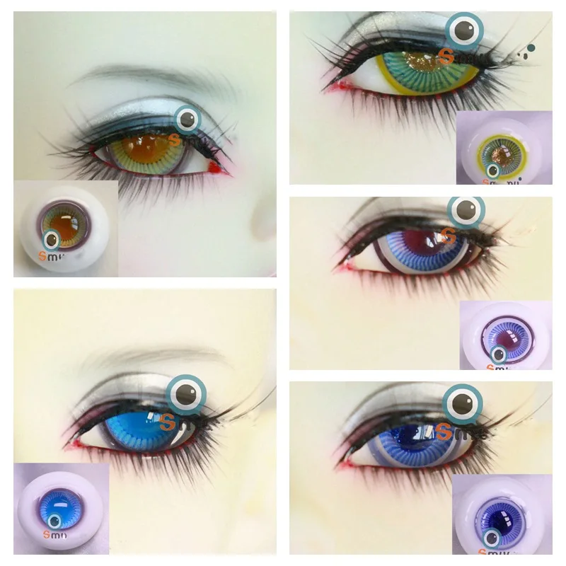 

1/12 1/8 1/6 1/4 1/3 Scale BJD Make Up Accessories Doll 8mm-26mm Full Size Glass Eyeball For BJD/SD YOSD MSD SD13 SSDF C1006