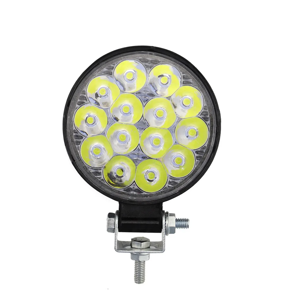 

Mini LED 42W Round LED Work Light Bar Square Spot Beam 24V 12V White Off Road LED Light Bar for Truck 4X4 4WD Car SUV ATV IP67