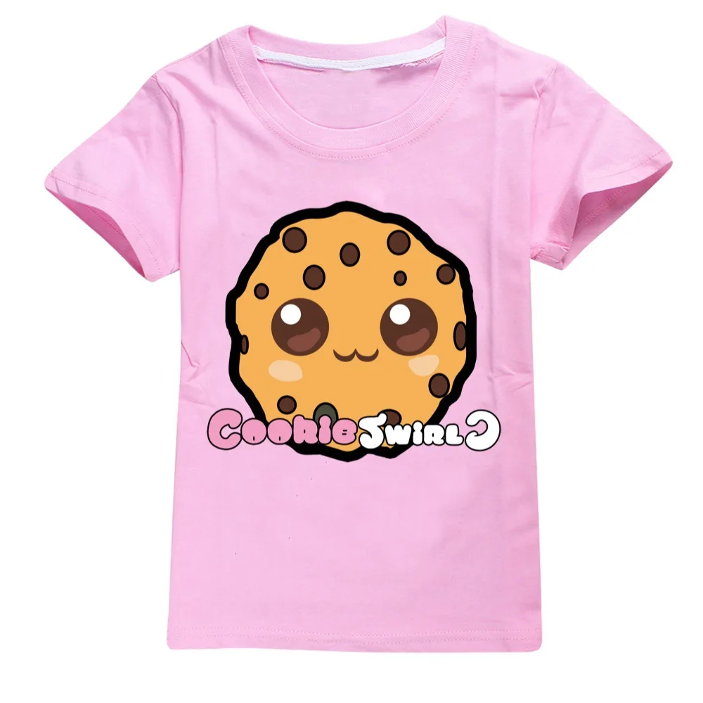 Meisjeskleding Koekje Werveling C Mode Kids Dragen Katoenen Zomer Casual Tops Jongens Korte Mouwen T-Shirts Peuter Shirts Baby Boy Tops