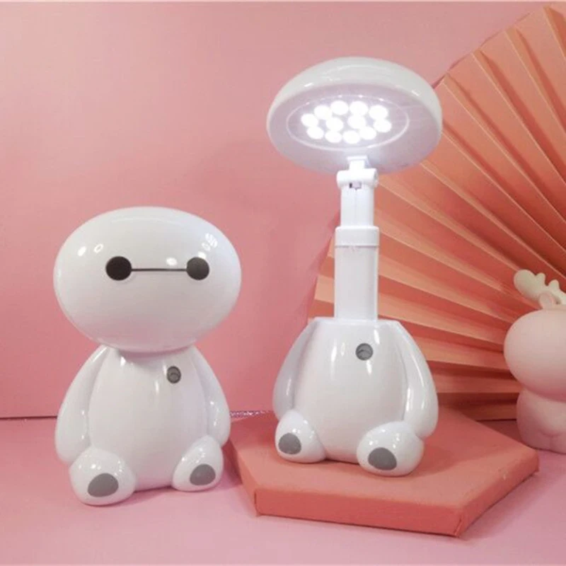 C5 Big white desk lamp  rechargeable Learning Table Lamp LED eye protection night light children's cartoon folding gift lamp