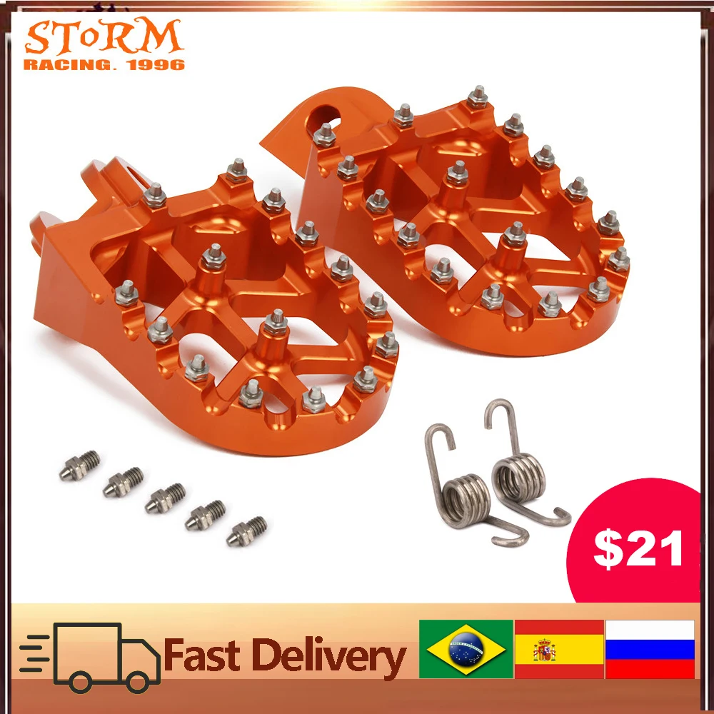 

Foot Pegs FootRest Footpegs Rests Pedals For KTM SX SXF EXC EXCF XC XCF XCW XCFW 65 85 125 150 200 250 300 350 -1290 ADVENTURE