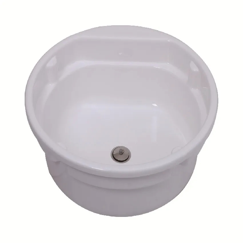 Round White Acrylic Sink Hand Wash Basin ф430*140mm Boat Caravan Camper GR-Y010B