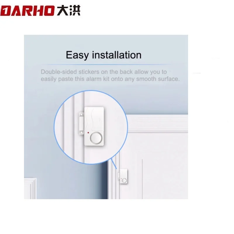 Darho Wireless Door Window Entry  ABS Doorbell Sensor Alarm Host Burglar Security Protection Smart Home Accessorie