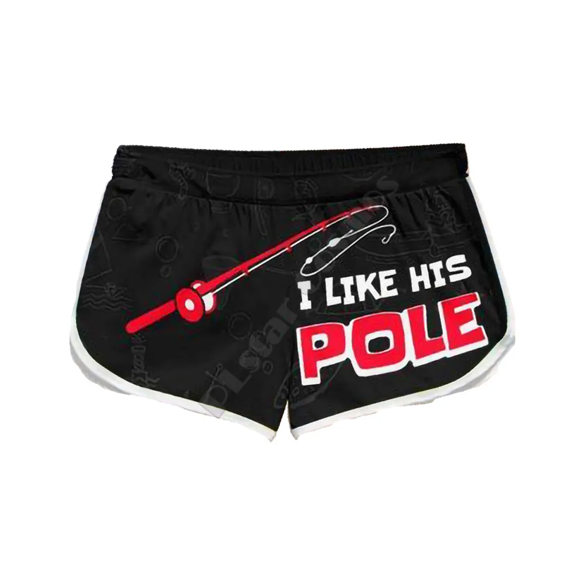 Paar Bijpassende Bobbers En Pole Shorts 3d Shorts Vrouwen Voor Mannen Elastische Taille Shorts Zomer Paar Strand Shorts