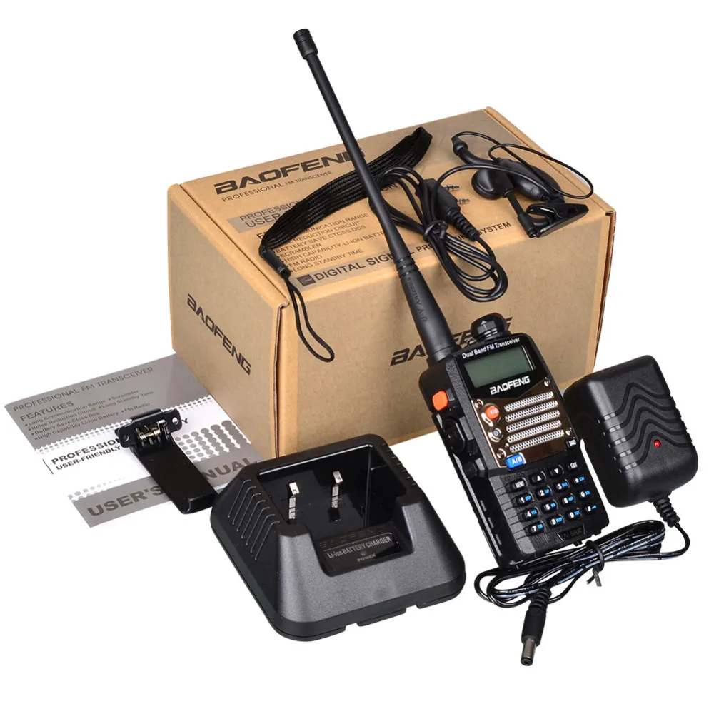 Baofeng UV-5RA Ham radio 5w 1800/3800mah Dual-Band cb radio Transceiver walkie talkie Portable Radio Stations