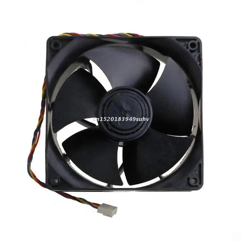 6000RPM 120mm 12cm PWM High Speed CFM Computer Cooling Fan,W12E12BS11B5-07 120X120X38 DC 12V 1.65A 4wire 4-Pin Dual Ball