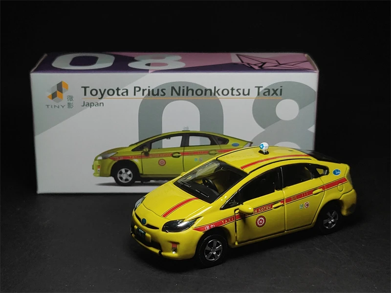 

Tiny 1:64 Prius Nihonkotsu Taxi Japan DieCast Model Car Collection Limited