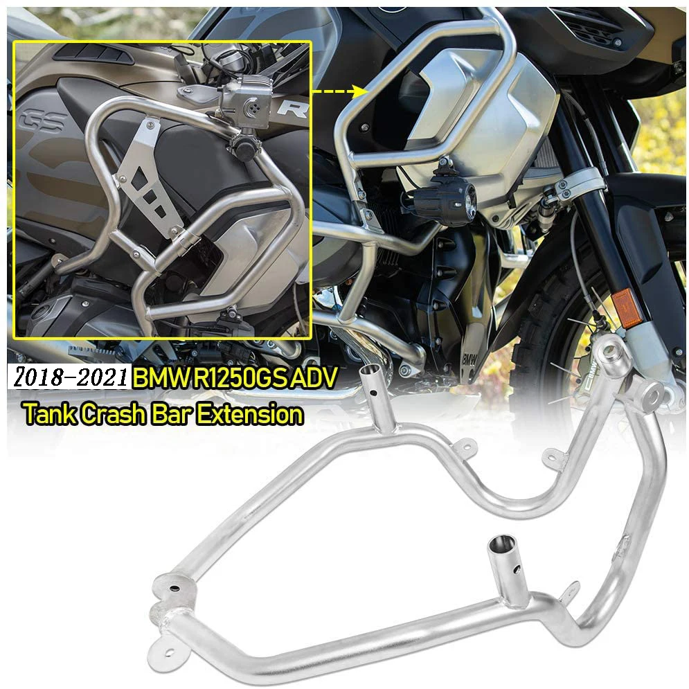 

Motorcycle Stainless Steel Crash Bar Engine Guard Protector Extender for BMW R1250GS ADV 2018-2022 2020 2021 R 1250 GS Adventure