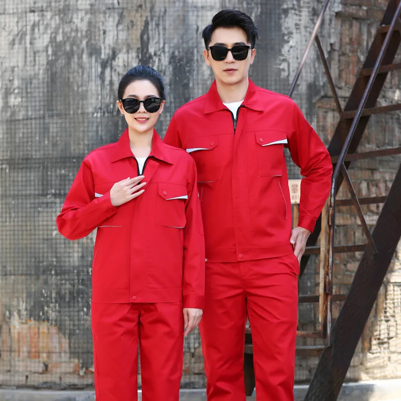 Anti Static Workwear Clothing For Men Women Long Sleeve Workmen Uniform Car Workshop Working Suit Mechanical Repairmen Coverall