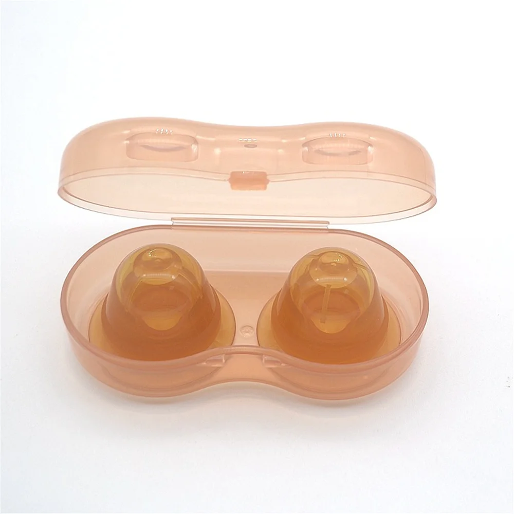 2PCS Silicone Nipple Suction Device Orthosis Painless Nipple Suction Cup Puller Maternal Lactation Supplies Enlarged Breast