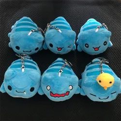Bugcat Capoo Keychain Bagpack Pendant Blue Cat Toy Anime Stuffed Plush Cartoon Doll Kids Birthday Gifts