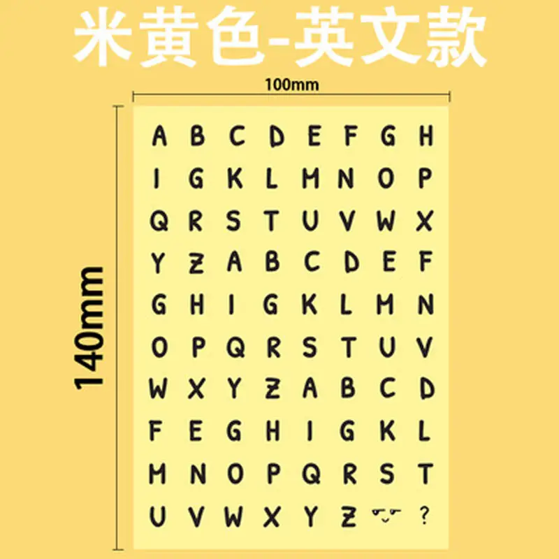 10 Pcs Nummer Dagboek Stickers Notebook Planner Scrapbooking Decoratieve Sticker Leuke Logo Woord Label Sticker Briefpapier