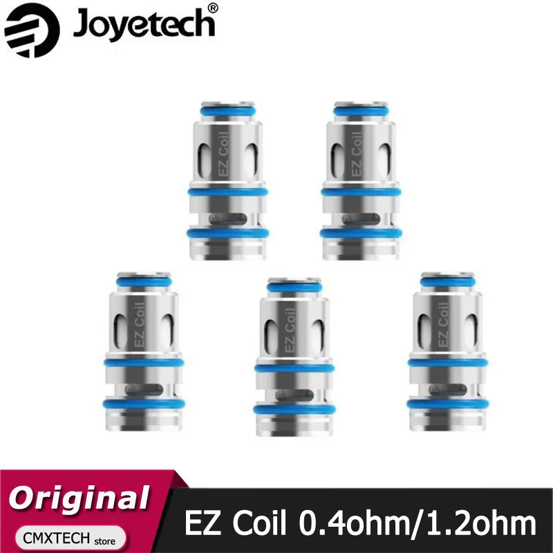 5pcs/lot Original Joyetech EZ Coil 0.4ohm 1.2ohm Head For EZ Cartridge  EXCEED Grip Pro Grip Plus Obliq Pod E Cigarette Vape