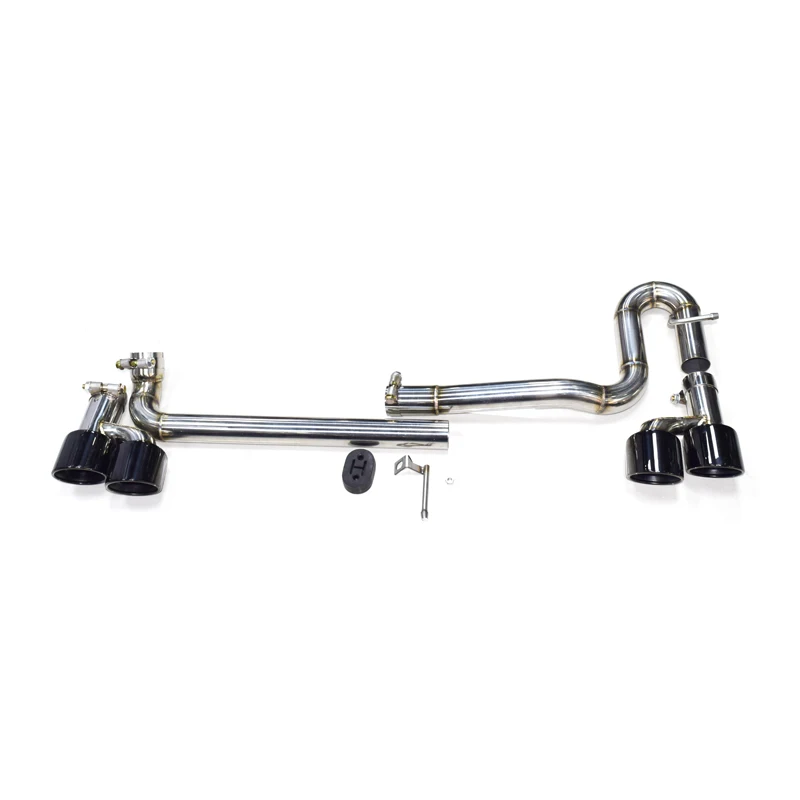 Quad uitlaat eindpijpen voor VW Passat CC carbon fiber 304 roestvrij staal auto uitlaatpijp nozzle tuning upgrade