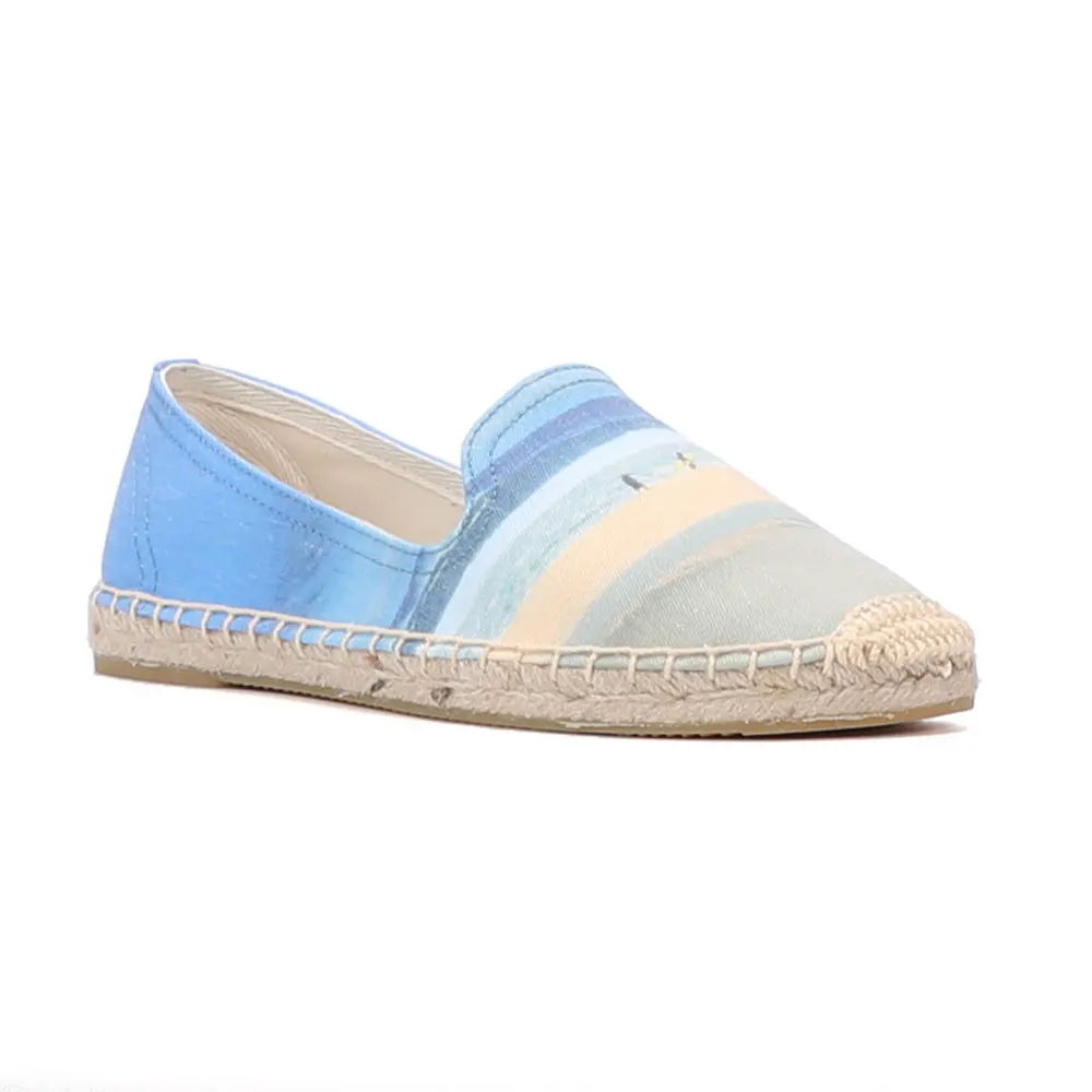 2021 Real Limited Flat Platform Canvas Rubber Slip-on Casual Sapatos Zapatillas Mujer Womens Espadrilles Shoes