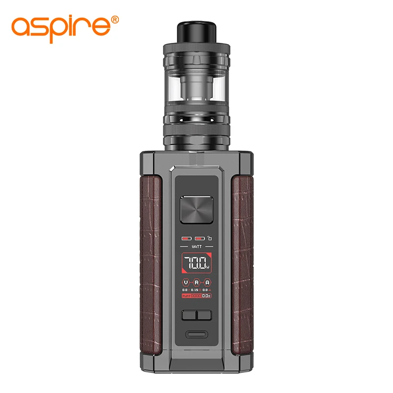 

Original Aspire Vrod Kit 200W With 4ml Guroo Tank 0.3ohm /0.15ohm Mesh Coil Compatible with dual 18650 Electronic Cigarette Kit