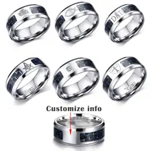 Personalized Carbon Fiber Ring for Men #3