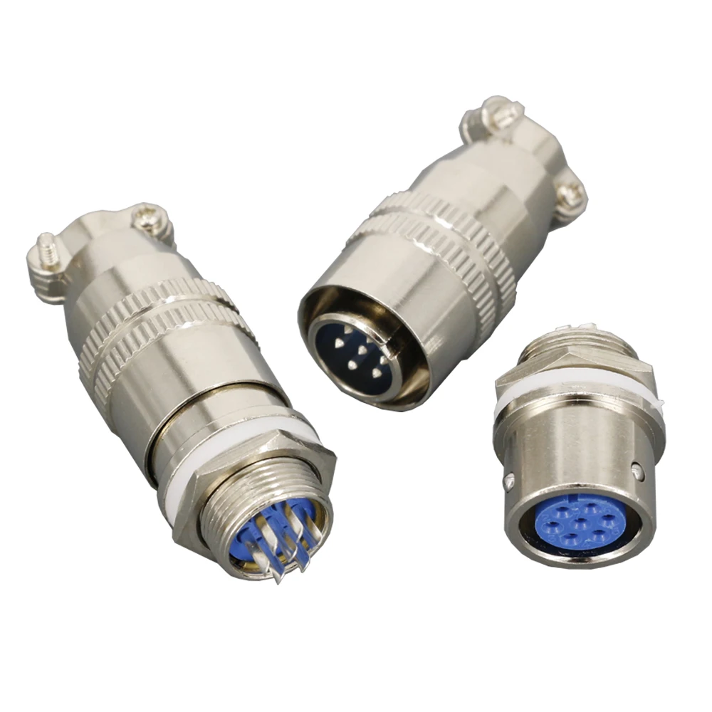 1 Set 12mm Reverse XS12-(2/3/4/5/6/7/8) Screw Aviation Connector Plug,XS12J2Y,XS12K2P,The aviation plug Cable connectors