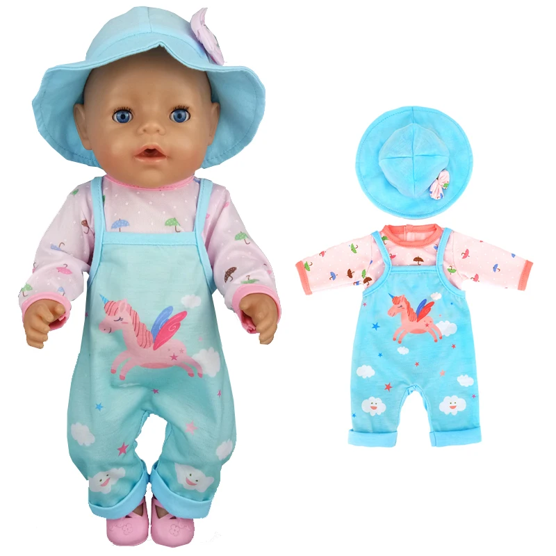 43 CM Baby Doll Clothes Pajama Set Jacket Coat 17 Inch Dolls Jeans Children Gift Toys Outfit