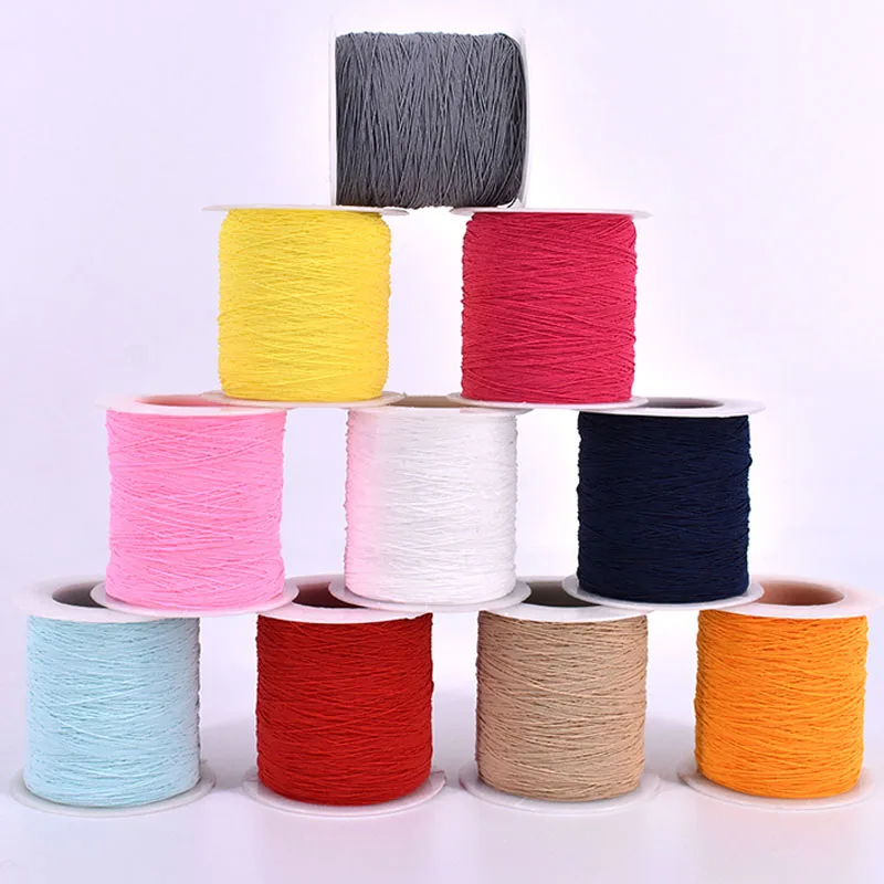 0.3mm ultra-fine elastic thread ultra-fine spandex sewing machine bottom thread elastic round thin rubber band