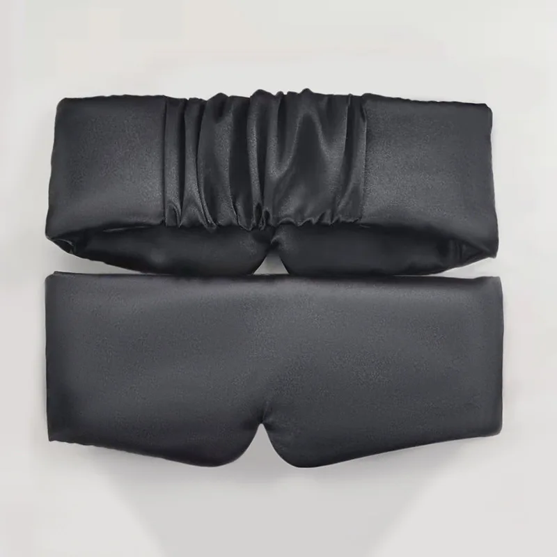 Silk Satin Sleep Mask Comfortable Sleeping Eye Mask Eyeshade Cover Shade Eyes Relax Enlarged Eye Patch Women Men Sleep Health