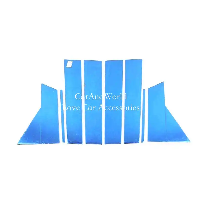 

8 шт./компл., центральное оконное зеркало, декоративное зеркало из нержавеющей стали, молдинги для крышки стойки для MG ZS 2016-2021, автомобильные аксессуары