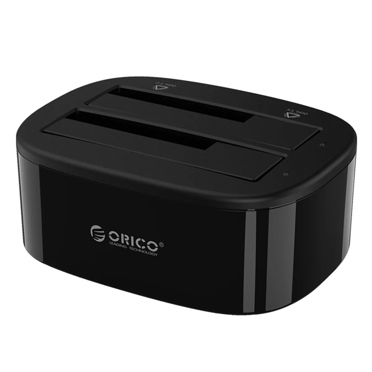 ORICO Dual-Bay HDD-Dockingstation USB 3.0 USB-C für 2,5/3,5 Zoll SATA-Festplatten Werkzeuglos für PC mit 12V/3A Netzteil – Detail 8