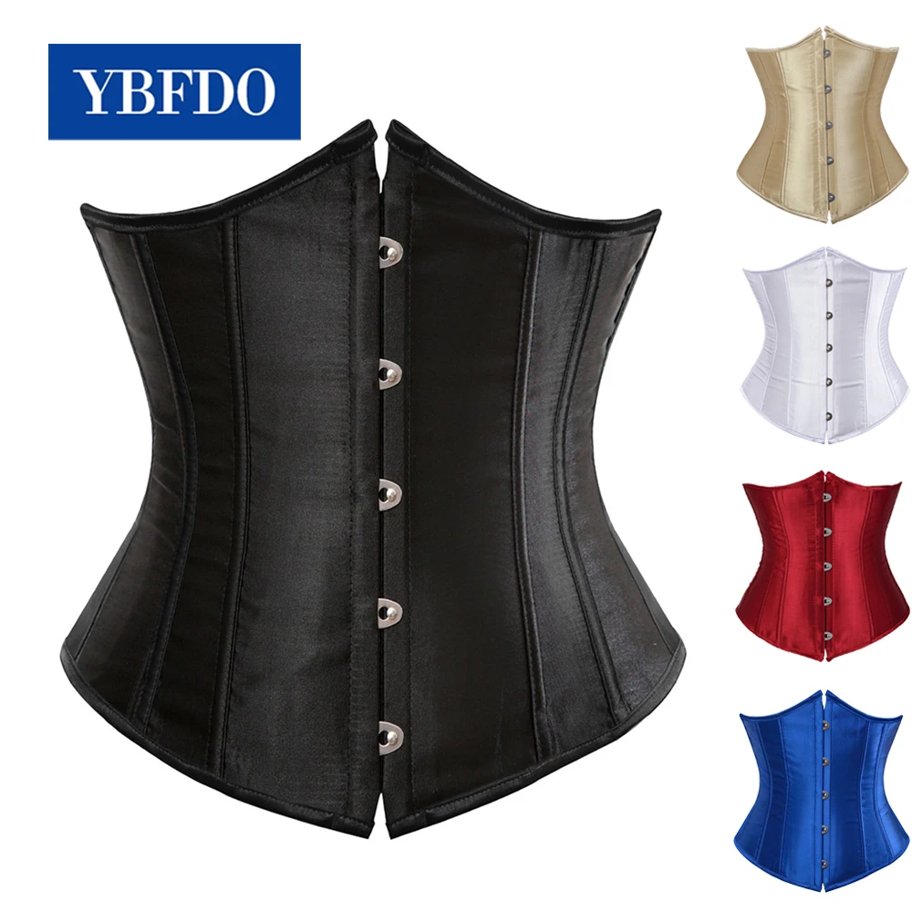 YBFDO Gothic Corset Women Sexy Underbust Corset Waist Trainer Corset Bustiers Shaper Plus Size Corpete Corselet XS-6XL