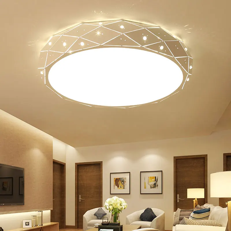 

Creative Modern Ironware Acrylic Ceiling Lamp Indoor Lighting For Living Room Dimmable With Remote Control Home Decor Fixture