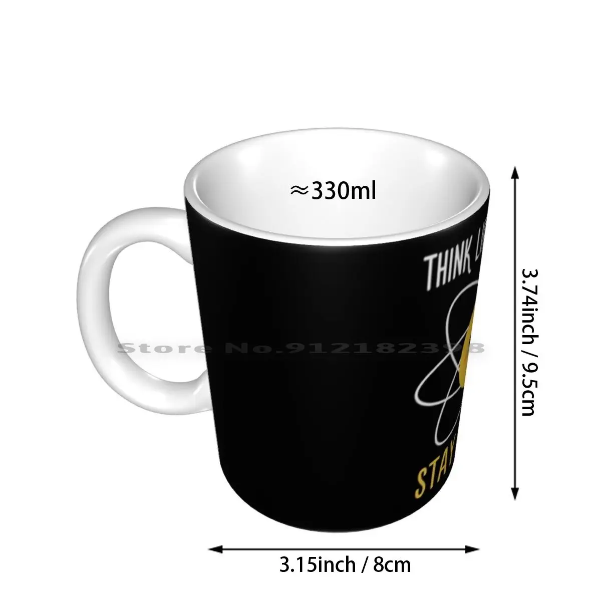 Proton Positive - Science Quote Ceramic Mugs Coffee Cups Milk Tea Mug Science Nerd Geek Technology Lab Chemistry Scientist