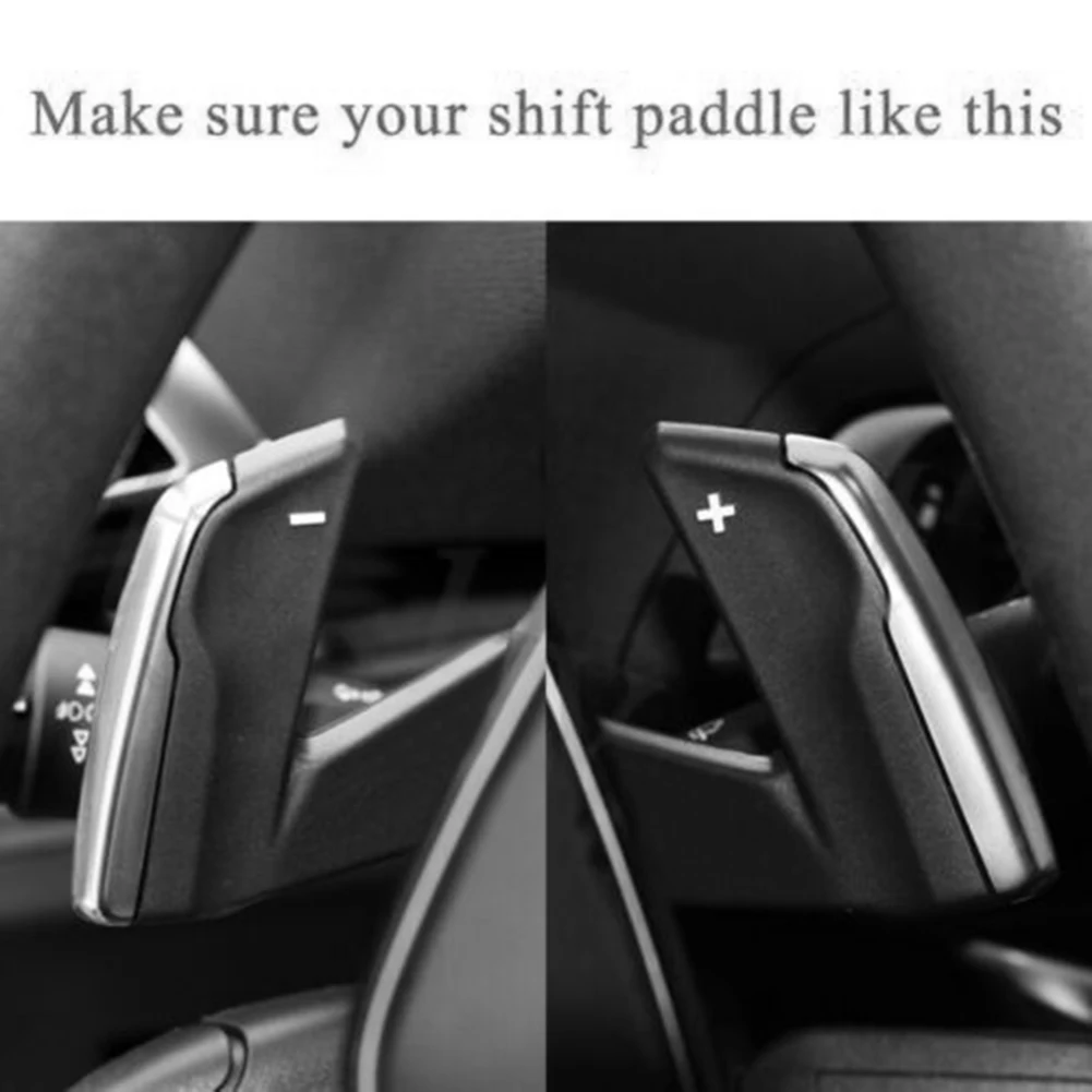 1Pair Aluminum Car Steering Wheel Shift Paddle Shifter Extension For Peugeot 3008 5008 GT 2017-2022 & 2008 2020 2021 2022