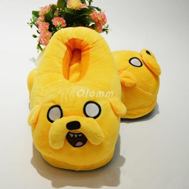 Pantofole da cartone animato Happy time donna antiscivolo Finn Jake pantofole da casa per interni personaggio Anime camera da letto regalo di natale