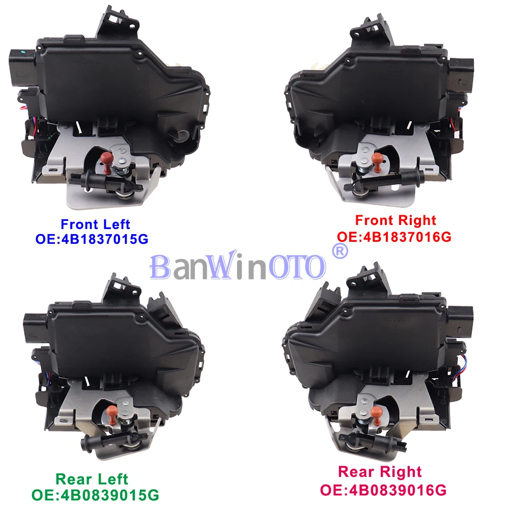 Zatrzask do drzwi z przodu z tyłu lewego prawego strona dla Audi A6 4B C5 1998-2005 wysokiej jakości 4B1837015G 4B1837016G 4B0839015G 4B0839016G