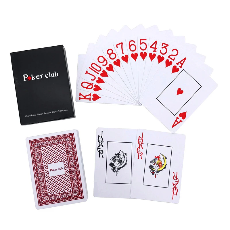 2Pcs/Lot Top Grade Texas Hold\'em Baccarat Poker Card Plastic Waterproof Smooth Playing Cards Bridge Board Games 63*88mm qenueson