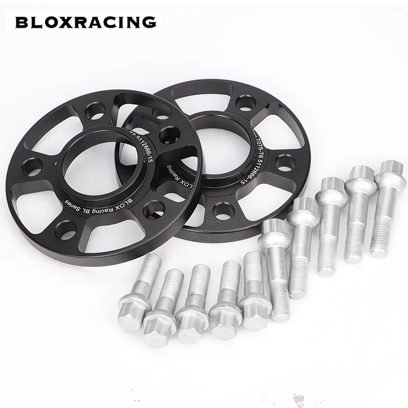 2Pieces 12/15/20mm 7075 aluminum forged wheel spacers adapters PCD 5x112 CB = 66.5mm suit Benz W168/124/201/202/203/210 M12x1.5