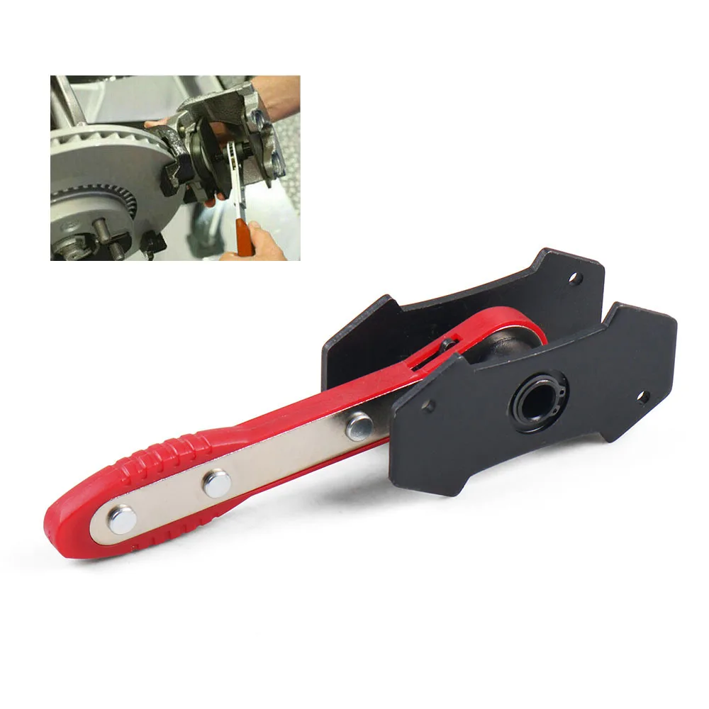 Car Ratchet Brake Piston Spreader Caliper Pad Portable Install Tool Press Red Blue TT102094